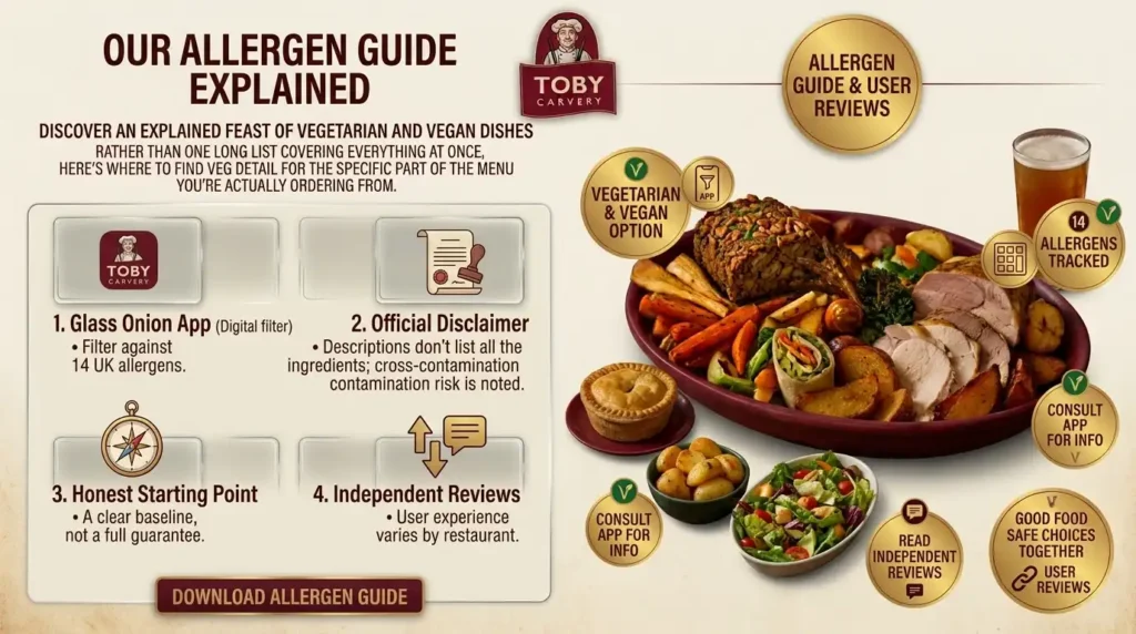 Toby Carvery allergen information can change over time