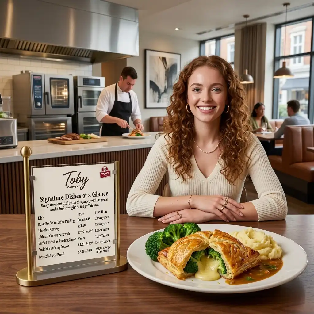 Toby Carvery signature dishes at a glance