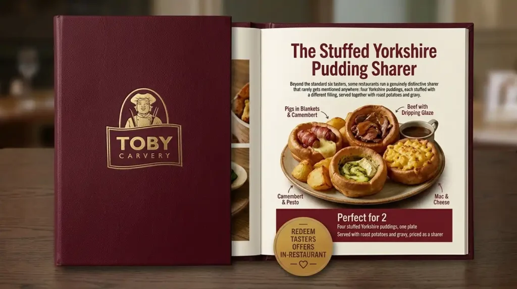 Toby Carvery stuffed Yorkshire pudding sharer