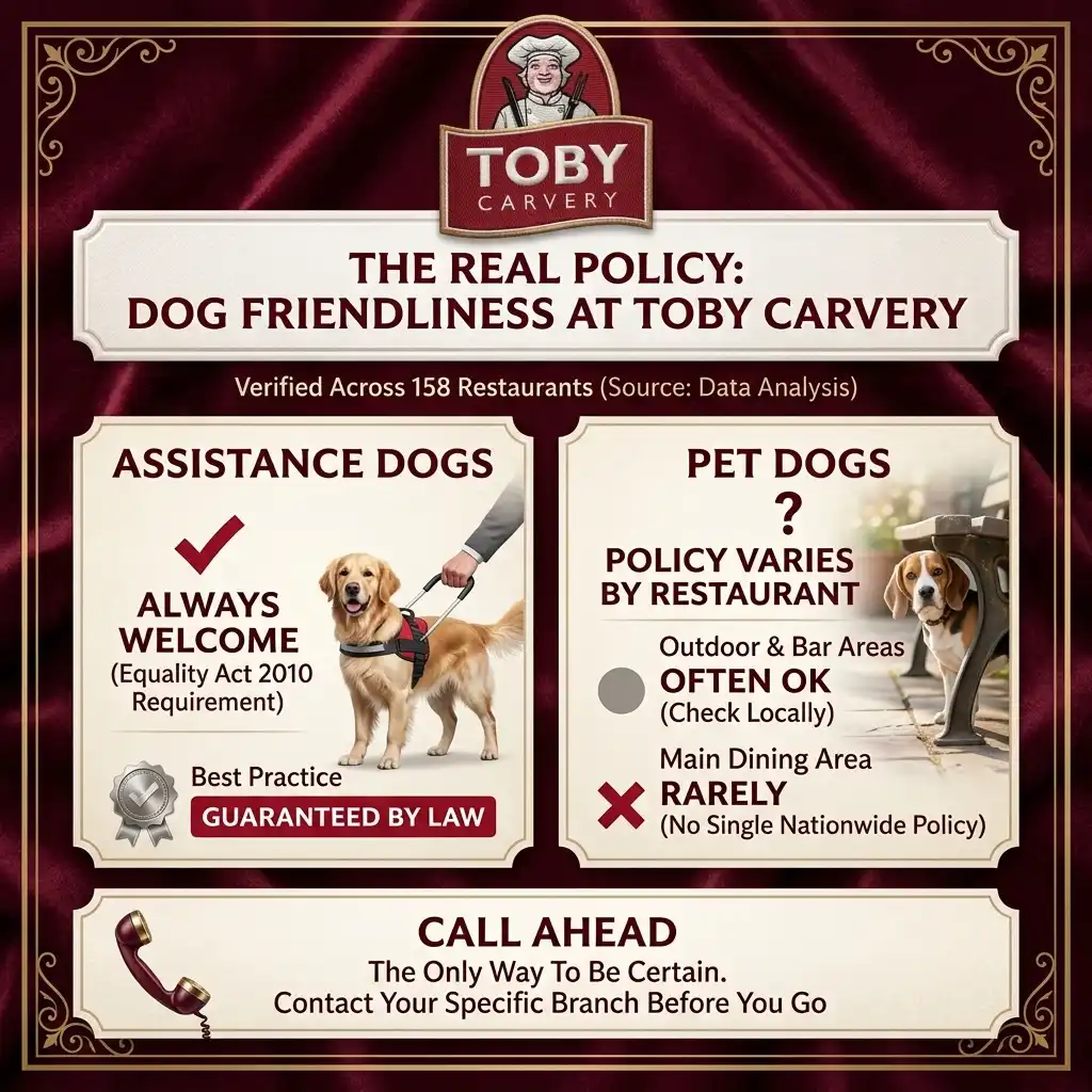 Toby Carvery pet dogs guide